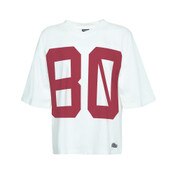 USC Trojans Women's Hype and Vice White #80 Football Oversized T-Shrt